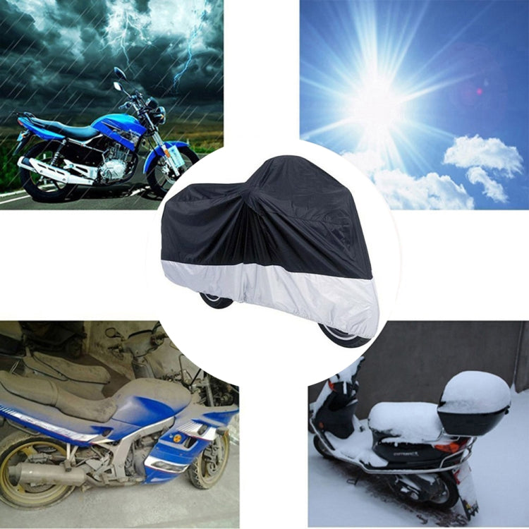 210D Oxford Cloth Motorcycle Electric Car Rainproof Dust-proof Cover, Size: XXL (Black) - Raincoat by PMC Jewellery | Online Shopping South Africa | PMC Jewellery | Buy Now Pay Later Mobicred