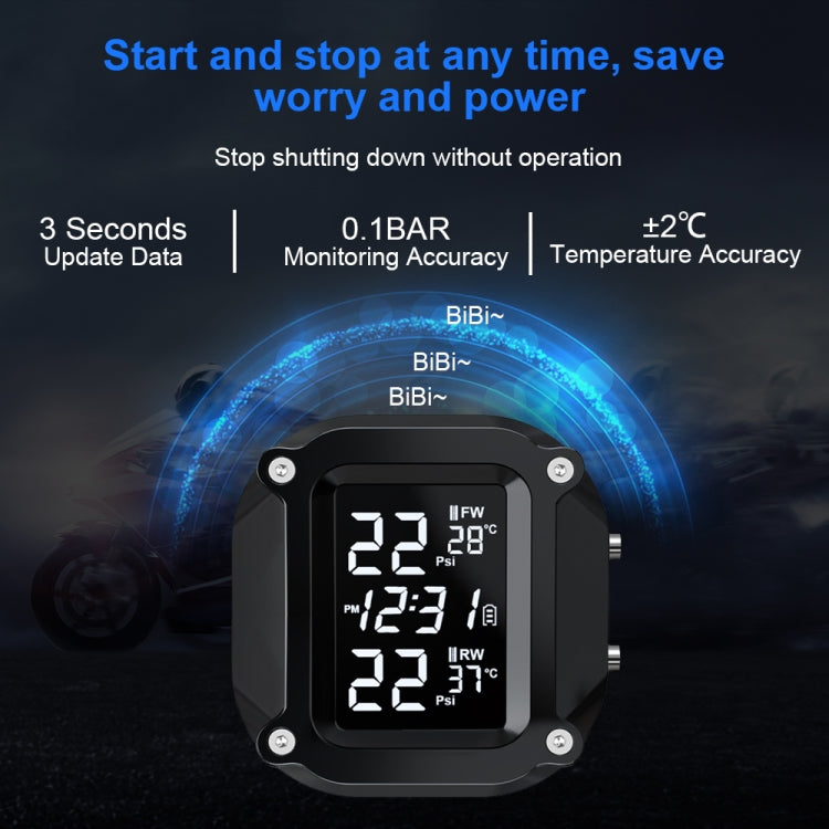 M6 Motorcycles Tire Pressure Monitor with Holder - Electrical Instruments by PMC Jewellery | Online Shopping South Africa | PMC Jewellery