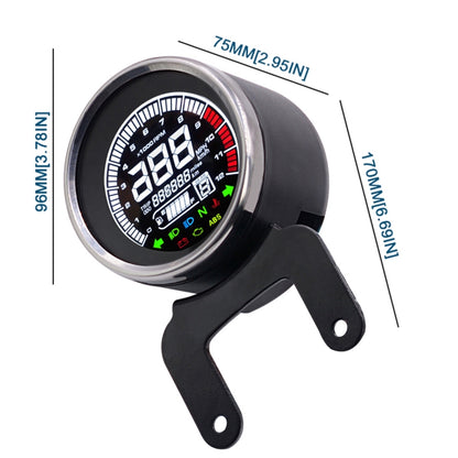 Universal Motorcycle Modified Multi-functional LED Digital Meter Indicator Light Tachometer Odometer Speedometer Oil Meter - Others by PMC Jewellery | Online Shopping South Africa | PMC Jewellery | Buy Now Pay Later Mobicred