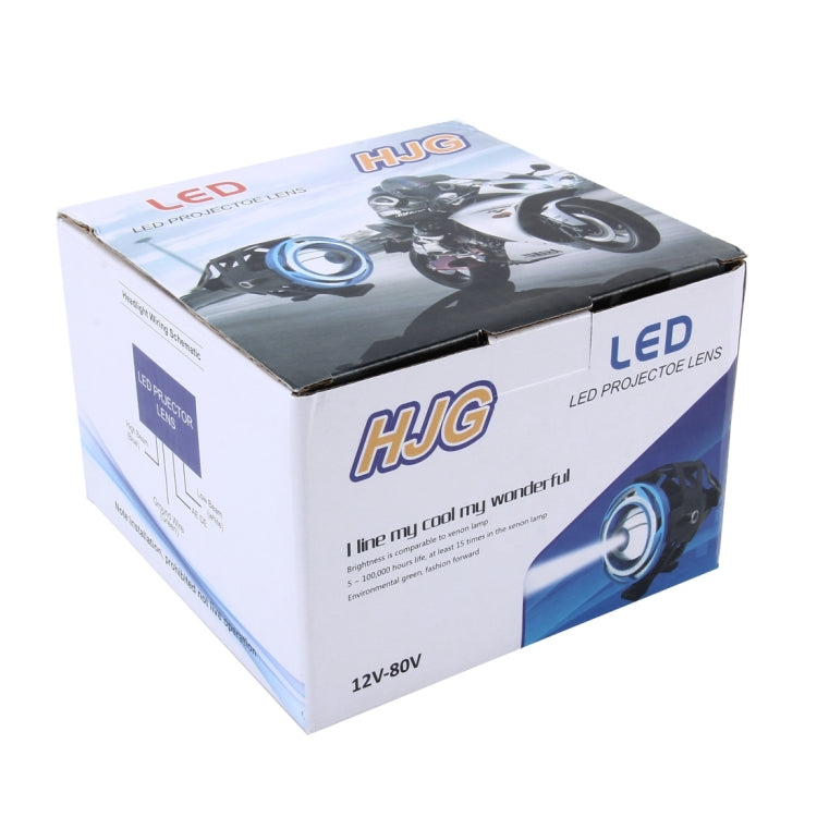 U7 10W 1000LM CREE LED Waterproof IP67 Headlamp Light with Angel Eyes Light for Motorcycle / SUV, DC 12V - Headlights by PMC TechLife | Online Shopping South Africa | PMC TechLife | Buy Now Pay Later Mobicred