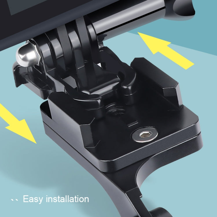 RUIGPRO Motorcycle Handlebar Alloy Phone Bracket for GoPro, Insta360, DJI and Other Action Cameras(Silver) - Bicycle Handlebar Mount by PMC TechLife | Online Shopping South Africa | PMC TechLife | Buy Now Pay Later Mobicred