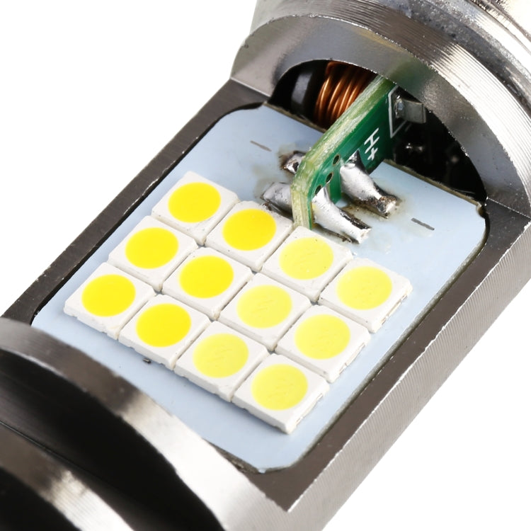 PX15D DC12V / 7.4W Motorcycle LED Headlight with 24LEDs SMD-3030 Lamp Beads (Yellow + White) - Headlights by PMC TechLife | Online Shopping South Africa | PMC TechLife | Buy Now Pay Later Mobicred