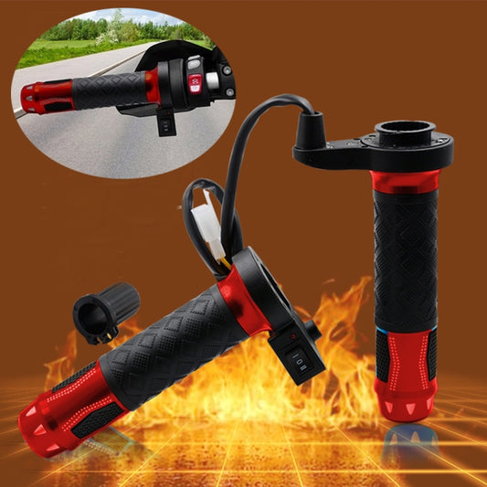 CS-764A1 12V Motorcycle Scooter Aluminum Alloy Electric Hand Grip Cover Heated Grip Handlebar (Red) - Grips by PMC Jewellery | Online Shopping South Africa | PMC Jewellery | Buy Now Pay Later Mobicred