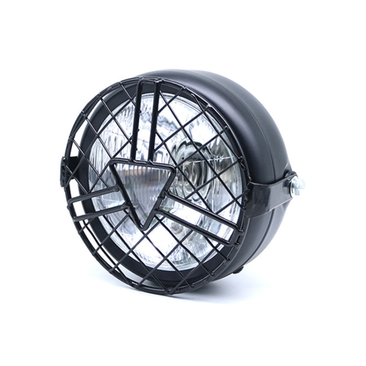 Motorcycle Arrowhead Reticular Retro Lamp LED Headlight Modification Accessories for CG125 / GN125 (White) - Headlights by PMC Jewellery | Online Shopping South Africa | PMC Jewellery | Buy Now Pay Later Mobicred