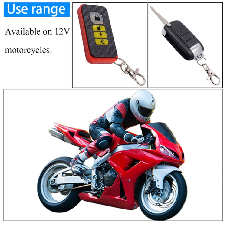 Motorcycle Smart Unidirectional Security Alarm System with Remote Control / Foldable Key, without Battery - Theft Protection by PMC Jewellery | Online Shopping South Africa | PMC Jewellery