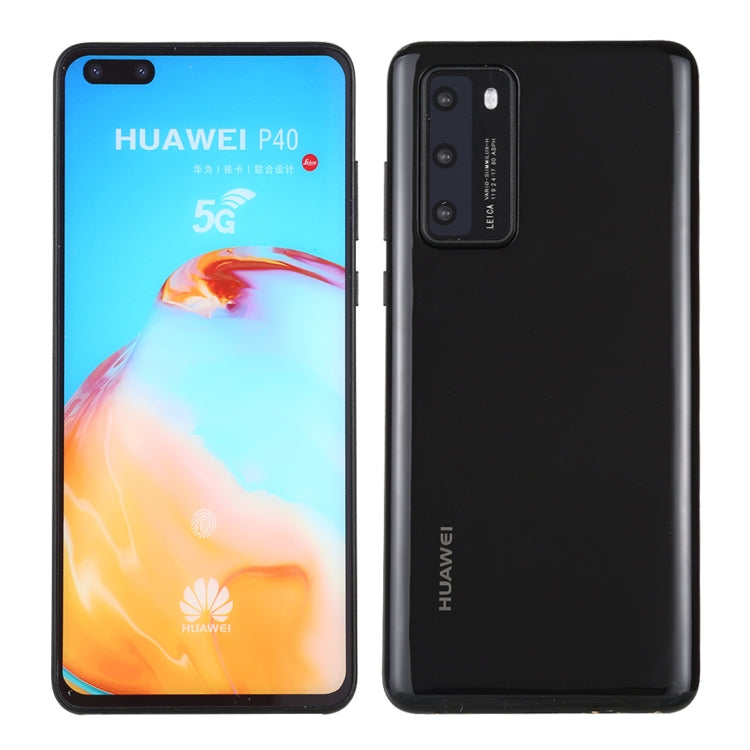 For Huawei P40 5G Color Screen Non-Working Fake Dummy Display Model (Jet Black) - For Huawei by PMC Jewellery | Online Shopping South Africa | PMC Jewellery | Buy Now Pay Later Mobicred