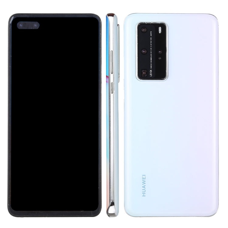 For Huawei P40 Pro 5G Black Screen Non-Working Fake Dummy Display Model (White) - For Huawei by PMC Jewellery | Online Shopping South Africa | PMC Jewellery | Buy Now Pay Later Mobicred