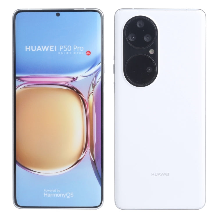 For Huawei P50 Pro Color Screen Non-Working Fake Dummy Display Model (White) - For Huawei by PMC Jewellery | Online Shopping South Africa | PMC Jewellery | Buy Now Pay Later Mobicred