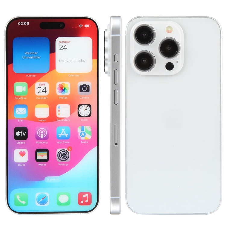 For iPhone 15 Pro Color Screen Non-Working Fake Dummy Display Model (White) - For iPhone & iPad by PMC TechLife | Online Shopping South Africa | PMC TechLife