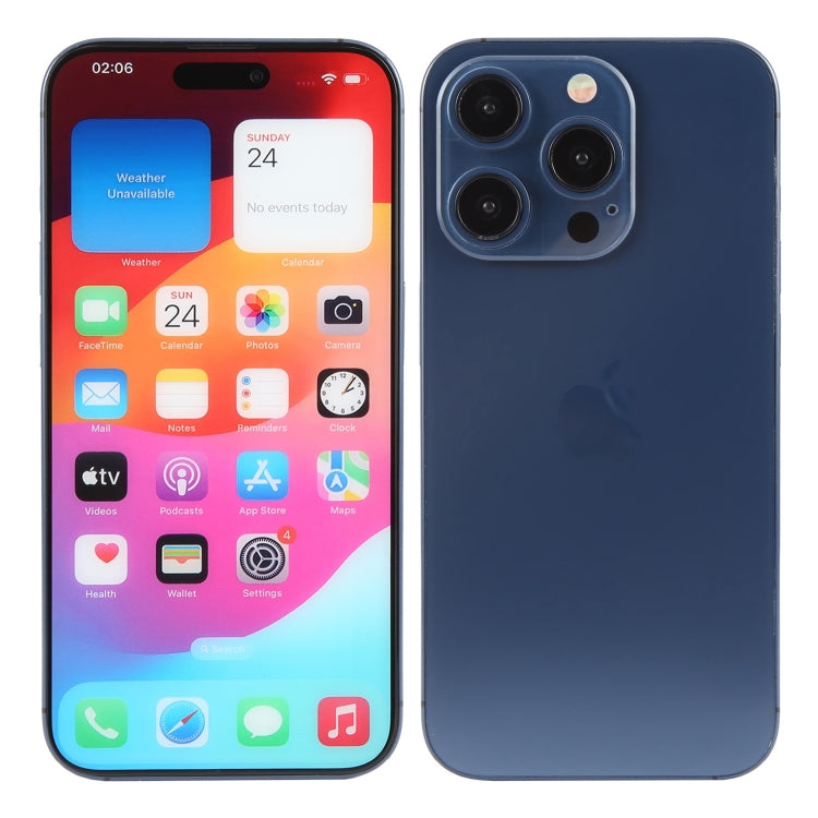 For iPhone 15 Pro Max Color Screen Non-Working Fake Dummy Display Model (Blue) - free shipping - PMC TechLife - Order now!