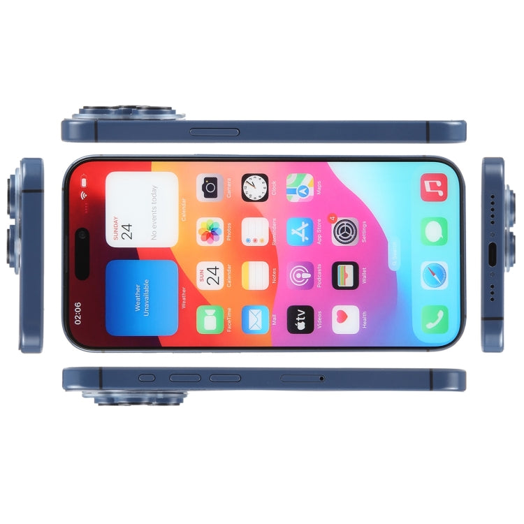 For iPhone 15 Pro Max Color Screen Non-Working Fake Dummy Display Model (Blue) - free shipping - PMC TechLife - Order now!