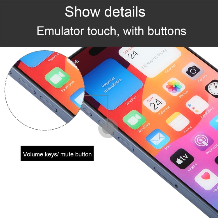 For iPhone 15 Pro Max Color Screen Non-Working Fake Dummy Display Model (Blue) - free shipping - PMC TechLife - Order now!