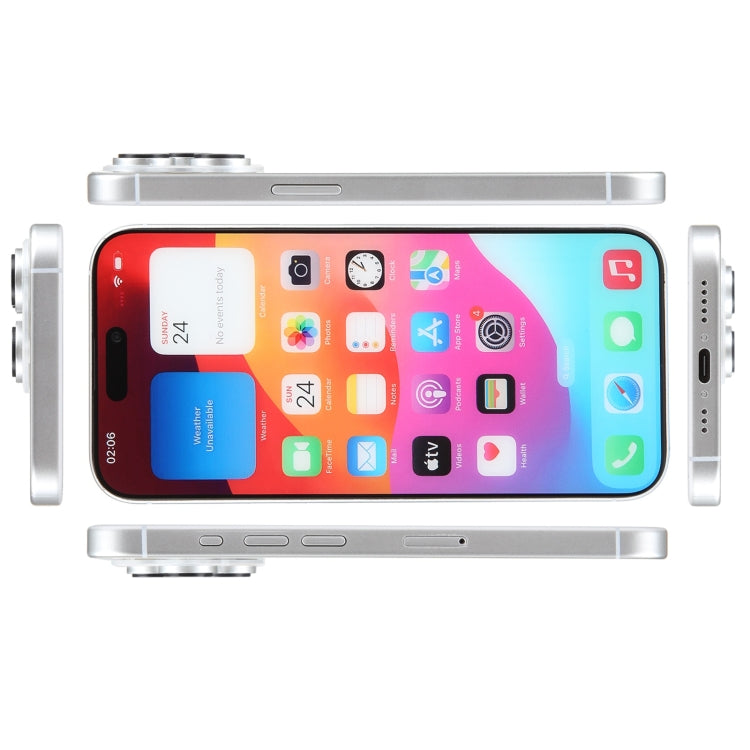 For iPhone 15 Pro Max Color Screen Non-Working Fake Dummy Display Model (White) - For iPhone & iPad by PMC Jewellery | Online Shopping South Africa | PMC Jewellery