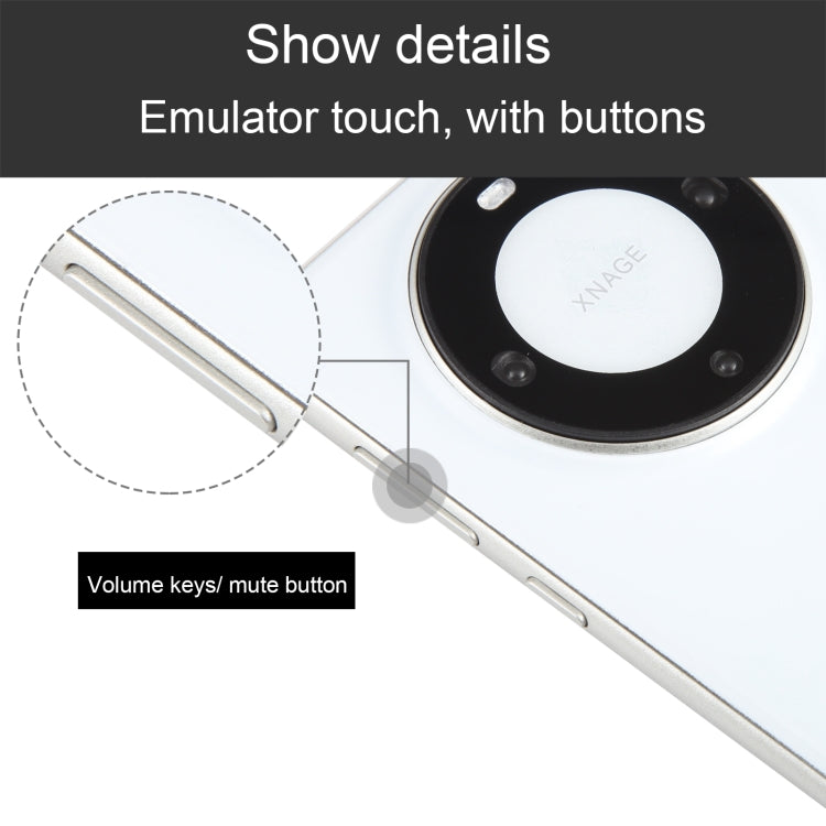 For Huawei Mate 60 Color Screen Non-Working Fake Dummy Display Model (Silver) - For Huawei by PMC Jewellery | Online Shopping South Africa | PMC Jewellery | Buy Now Pay Later Mobicred