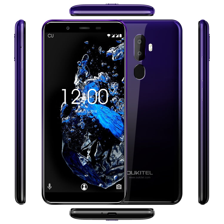 [HK Warehouse] OUKITEL U25 Pro, 4GB+64GB, Dual Back Cameras, Fingerprint Identification, 5.5 inch Android 8.1 MTK6750T Octa Core up to 1.5GHz, Network: 4G, Dual SIM, OTG, OTA(Twilight) - Other by OUKITEL | Online Shopping South Africa | PMC Jewellery | Buy Now Pay Later Mobicred