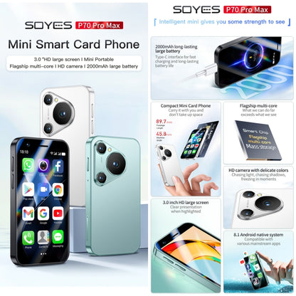 SOYES P70 Pro Max, 1GB+16GB, 3.0 inch Android 8.1 MTK6580 Quad Core, Network: 3G, Dual SIM (Green) - SOYES by SOYES | Online Shopping South Africa | PMC Jewellery | Buy Now Pay Later Mobicred