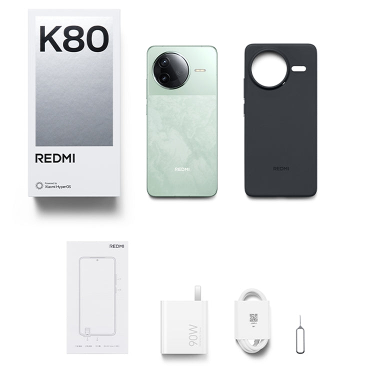 Xiaomi Redmi K80, 16GB+512GB, 6.67 inch Xiaomi HyperOS 2 Snapdragon 8 Gen 3 Octa Core, NFC, Network: 5G (Black) - free shipping - PMc TechLife - Order now!