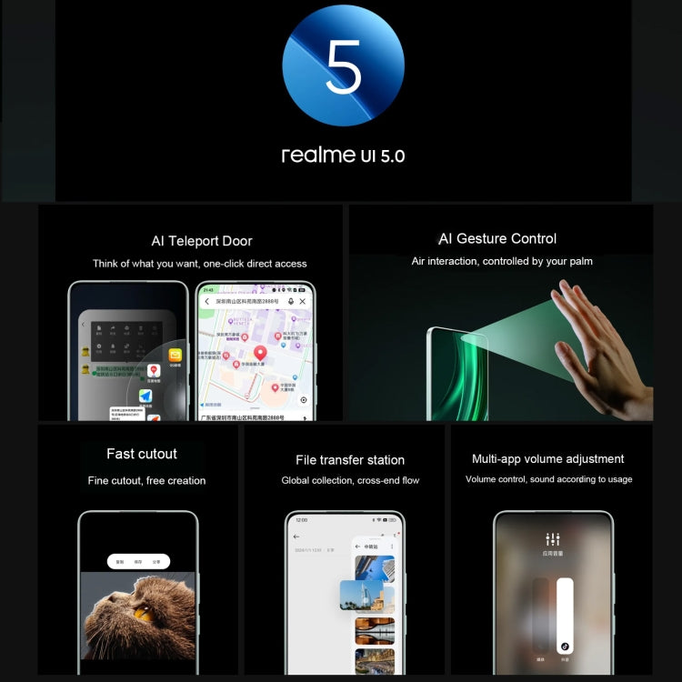 Realme 13 Pro, 8GB+256GB, Screen Fingerprint Identification, 6.67 inch Realme UI 5.0 Dimensity 7300 Octa Core, NFC, Network: 5G (Black) - free shipping - PMC Jewellery - Order now!
