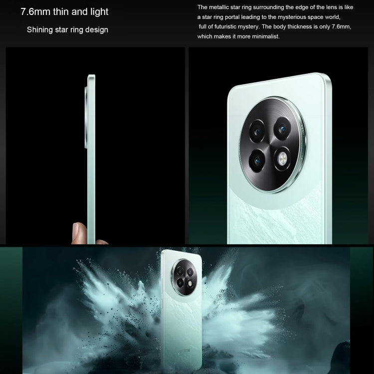 Realme 13 Pro, 12GB+256GB, Screen Fingerprint Identification, 6.67 inch Realme UI 5.0 Dimensity 7300 Octa Core, NFC, Network: 5G (Green) - free shipping - PMC Jewellery - Order now!