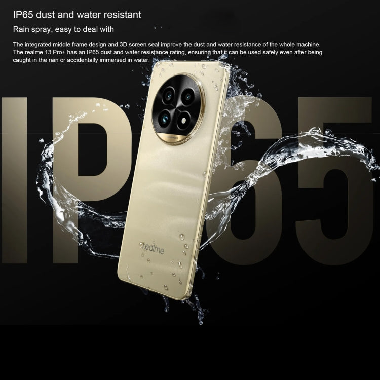 Realme 13 Pro+, 12GB+512GB, Screen Fingerprint Identification, 6.7 inch Realme UI 5.0 Snapdragon 7s Gen 2 Octa Core, NFC, Network: 5G (Gold) - free shipping - PMC Jewellery - Order now!