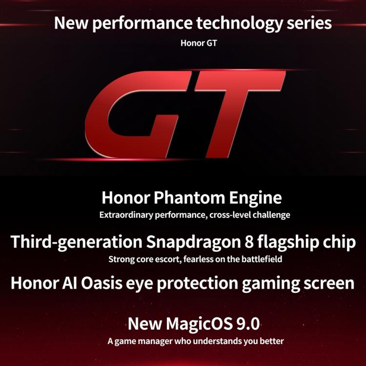 Honor GT, 16GB+256GB, In-screen Fingerprint, 6.7 inch MagicOS 9.0 Android 15.0 Snapdragon 8 Gen 3 Octa Core, Network: 5G, OTG, NFC (White) - free shipping - PMc TechLife - Order now!