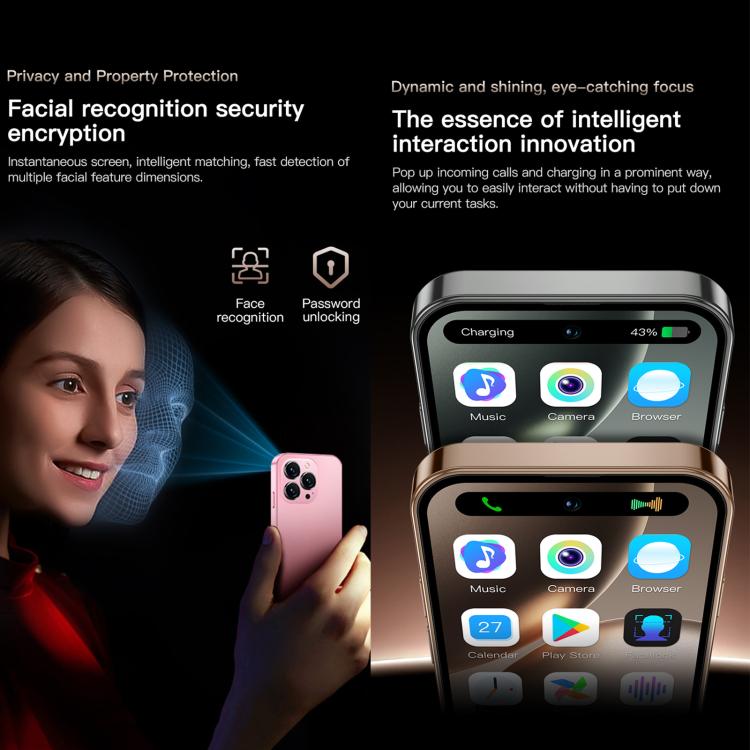 SOYES ONEMYTH M16 Pro, 2GB+16GB, 4.0 inch Android 10.0 MTK6580 Quad Core, Network: 3G, Dual SIM (Gold) - free shipping - PMc TechLife - Order now!