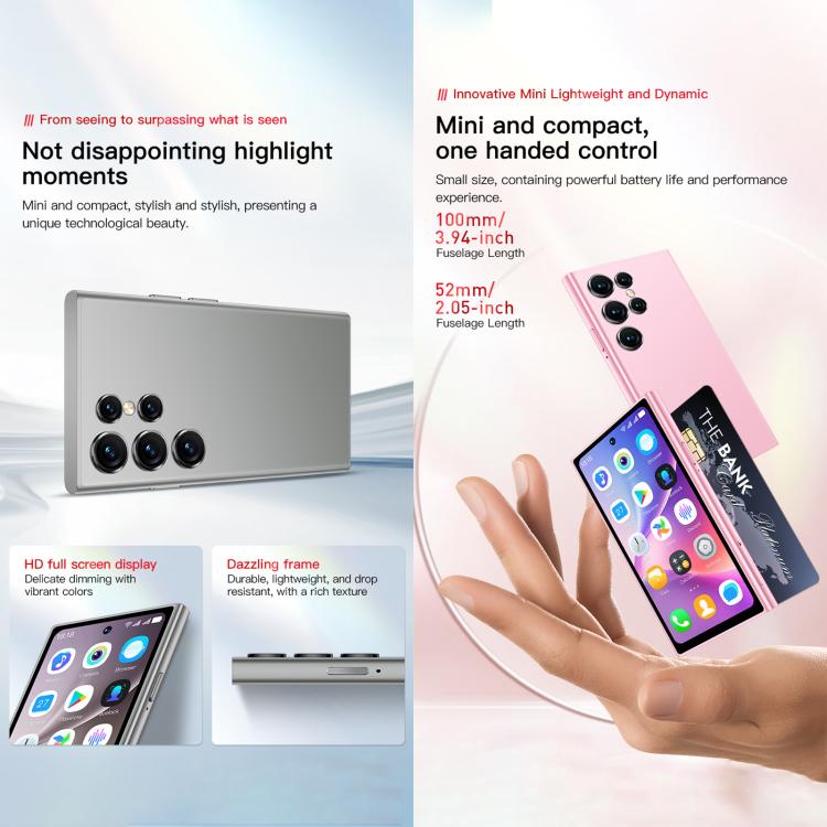 SOYES ONEMYTH S25 Pro, 2GB+16GB, 4.0 inch Android 10.0 MTK6580 Quad Core, Network: 3G, Dual SIM (Pink) - free shipping - PMc TechLife - Order now!
