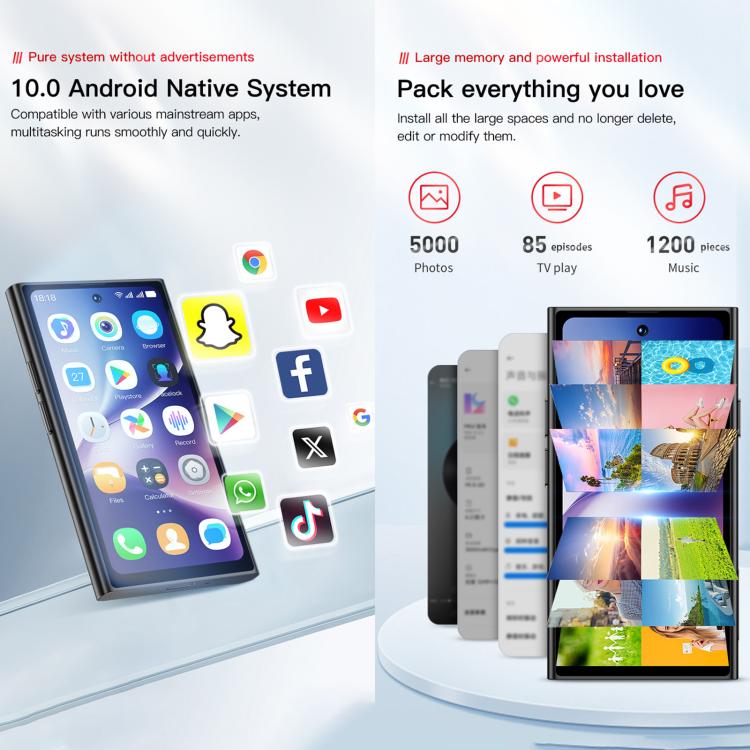 SOYES ONEMYTH S25 Pro, 2GB+16GB, 4.0 inch Android 10.0 MTK6580 Quad Core, Network: 3G, Dual SIM (Pink) - free shipping - PMc TechLife - Order now!