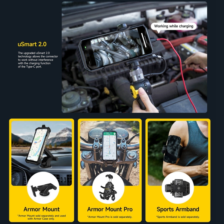 Ulefone Armor 27 Rugged Phone, 12GB+256GB, Night Vision, 10600mAh, 6.78 inch Android 14 MediaTek Helio G99 Octa Core, Network: 4G, NFC, OTG (Black) - free shipping - PMC Jewellery - Order now!