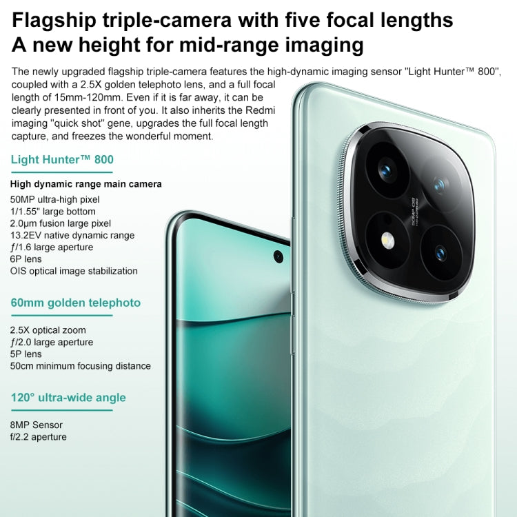 Xiaomi Redmi Note 14 Pro+, 16GB+512GB, 6.67 inch Xiaomi HyperOS Snapdragon 7s Gen 3 Octa Core, NFC, Network: 5G (Green) - free shipping - PMC Jewellery - Order now!