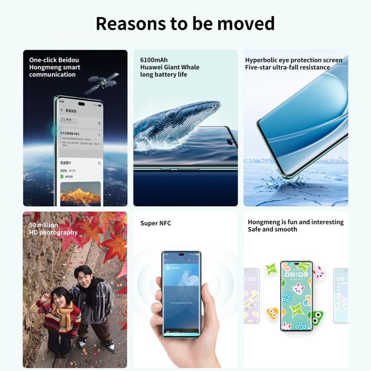HUAWEI Enjoy 70X, 8GB+128GB, Screen Fingerprint, 6.78 inch HarmonyOS 4.2 Kirin 8000A Hexa Core, Network: 4G, OTG, NFC, Not Support Google Play (Black) - free shipping - PMc TechLife - Order now!