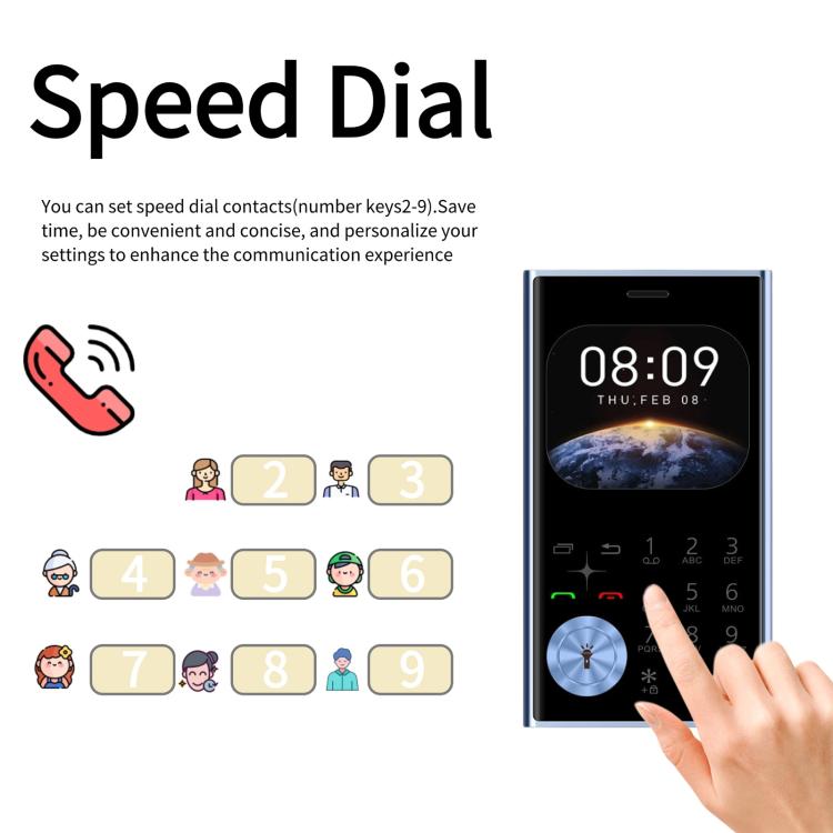 V8 Card Mobile Phone, 2.01 inch, MTK6261D, Support Bluetooth, FM, Torch, GSM, Dual SIM (Gold) - free shipping - PMc TechLife - Order now!