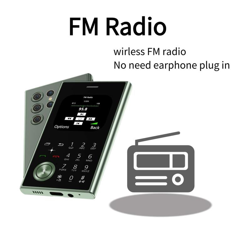 V8 Card Mobile Phone, 2.01 inch, MTK6261D, Support Bluetooth, FM, Torch, GSM, Dual SIM (Gold) - free shipping - PMc TechLife - Order now!