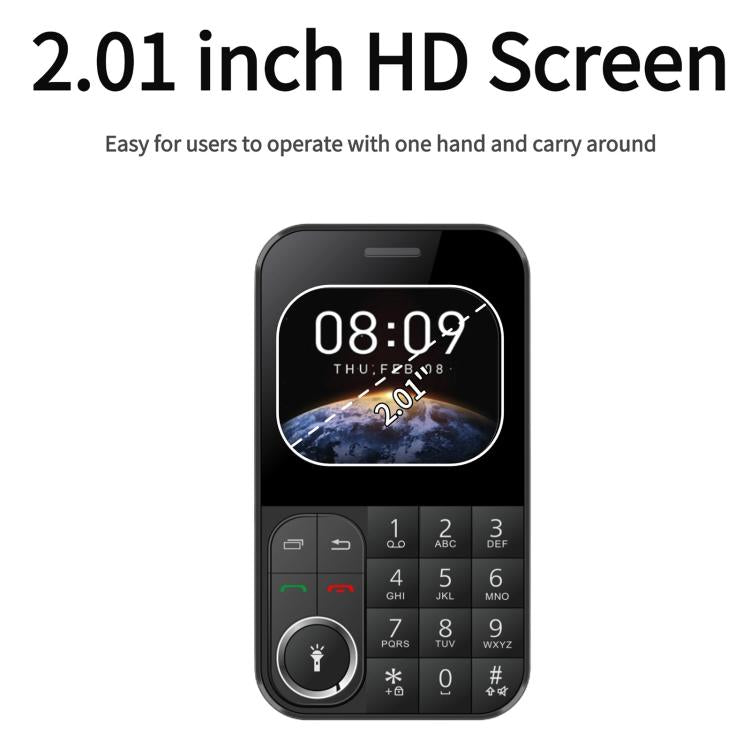 V9 Card Mobile Phone, 2.01 inch, MTK6261D, Support Bluetooth, FM, Torch, GSM, Dual SIM (Gold) - free shipping - PMc TechLife - Order now!