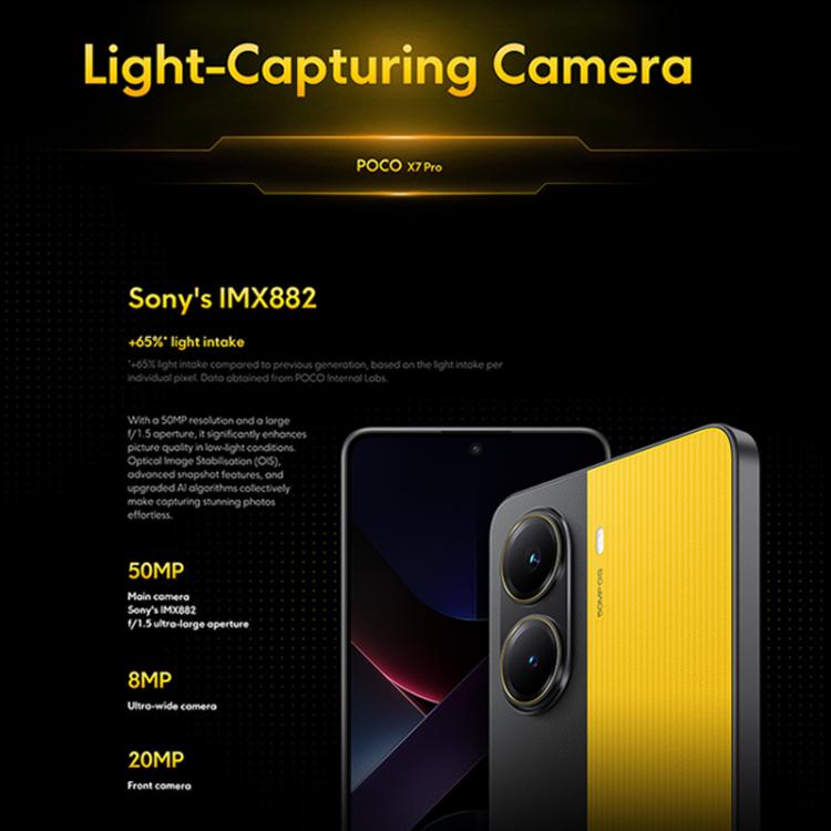Xiaomi POCO X7 Pro 5G Global, 12GB+256GB, In-screen Fingerprint, 6.67 inch Xiaomi HyperOS 2 MediaTek Dimensity 8400-Ultra Octa Core, NFC, Network: 5G (Black) - free shipping - PMC TechLife - Order now!