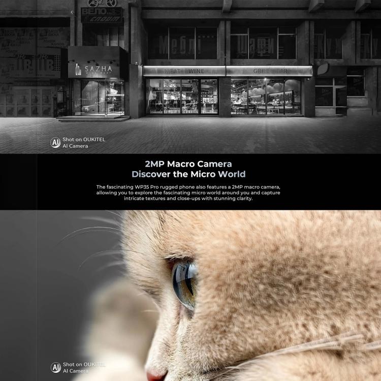 Oukitel WP35 Pro 5G Rugged Phone, 12GB+512GB, 6.6 inch Android 14 MediaTek Dimensity 6300 Octa Core, NFC, OTG, Network: 5G (Grey) - free shipping - PMc TechLife - Order now!