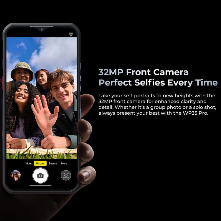 Oukitel WP35 Pro 5G Rugged Phone, 12GB+512GB, 6.6 inch Android 14 MediaTek Dimensity 6300 Octa Core, NFC, OTG, Network: 5G (Grey) - free shipping - PMc TechLife - Order now!