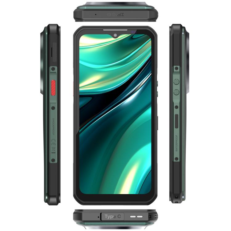 Oukitel WP39 Pro 5G Rugged Phone, 12GB+512GB, Night Vision, Fingerprint Identification, 6.6 inch Android 14 MediaTek Dimensity 6300 Octa Core, NFC, OTG, Network: 5G (Green) - free shipping - PMc TechLife - Order now!