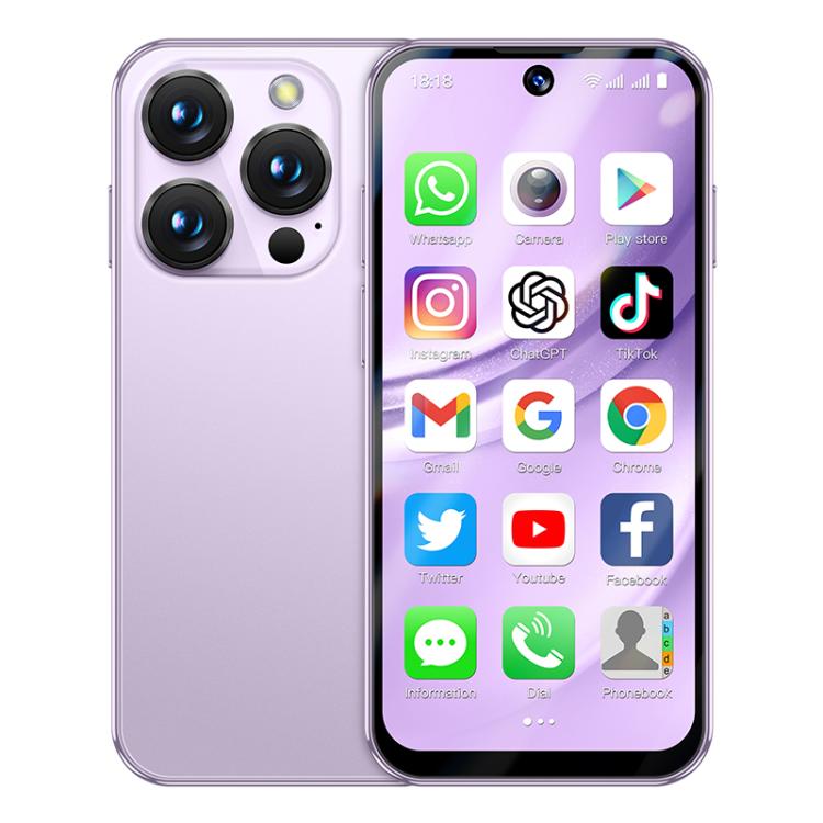 SOYES XS19 Pro, 6GB+128GB, 3.8 inch Android 12.0 MTK6762 Quad Core, Network: 4G, Dual SIM, GPS, OTG, Support Google Play Store (Purple) - free shipping - PMc TechLife - Order now!