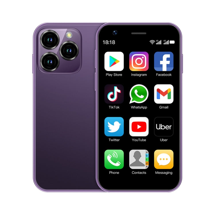 SOYES XS16, 2GB+16GB, 3.0 inch Android 10.0 MTK6737 Quad Core, Bluetooth, WiFi, Network: 4G, Dual SIM, Support Google Play Store (Purple) - SOYES by SOYES | Online Shopping South Africa | PMC Jewellery | Buy Now Pay Later Mobicred