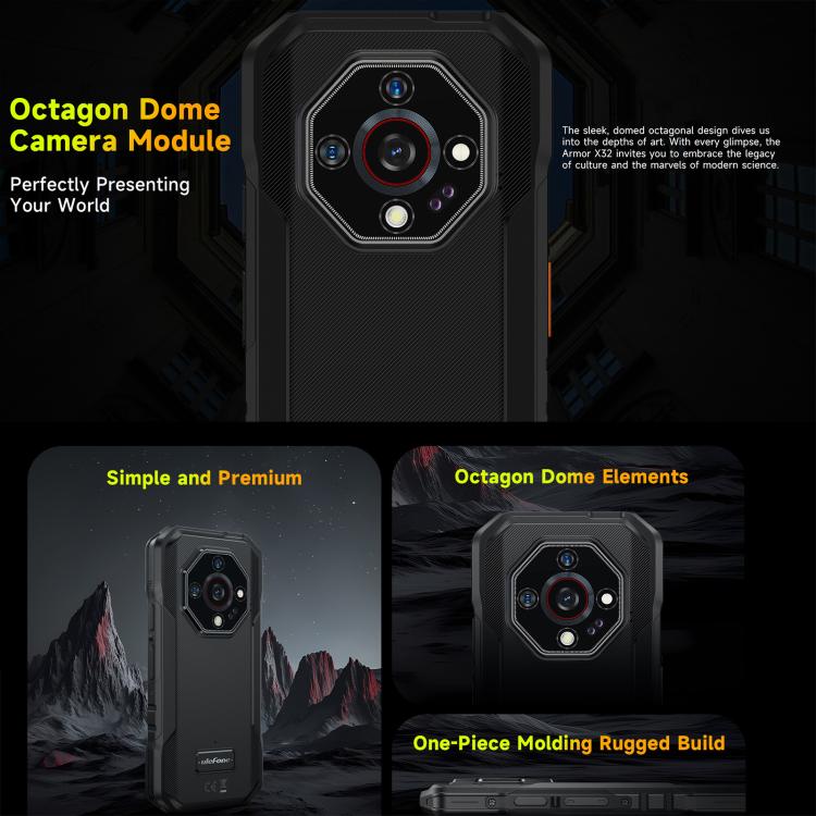 Ulefone Armor X32 Rugged Phone, 6GB+128GB, Night Vision, 5.65 inch Android 14 MediaTek Helio G91 Octa Core, Network: 4G, NFC, OTG (Few Orange) - free shipping - PMC TechLife - Order now!