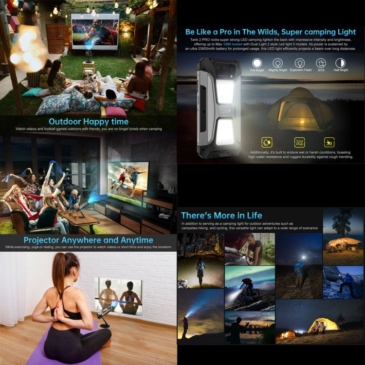 Unihertz 8849 Tank 2 Pro Night Vision Projector Rugged Phone, 12GB+256GB, 6.79 inch Android 14 MTK6789 Octa Core, Network: 4G (Black) - free shipping - PMC Jewellery - Order now!