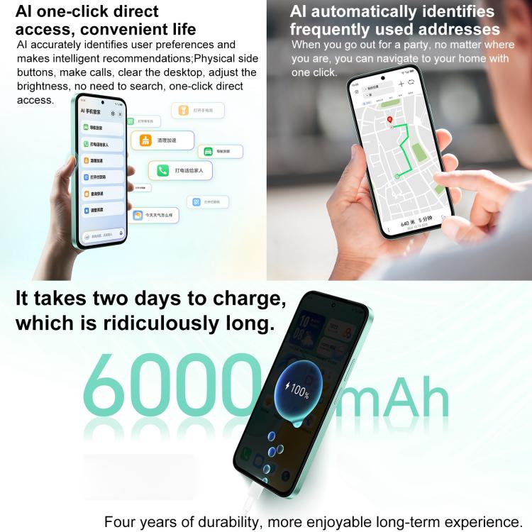 Honor Play 60, 6GB+128GB, Side Fingerprint, 6.61 inch MagicOS 9.0 Dimensity 6300 Octa Core, Network: 5G, OTG (Black) - free shipping - PMc TechLife - Order now!