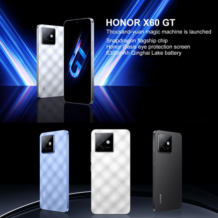 Honor X60 GT, 12GB+512GB, In-screen Fingerprint, 6.7 inch MagicOS 9.0 Android 15.0 Snapdragon 8+ Gen 1 Octa Core, Network: 5G, OTG, NFC (Blue) - free shipping - PMc TechLife - Order now!