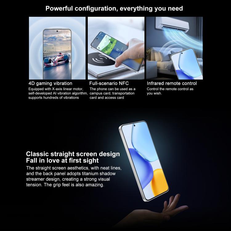 Honor X60 GT, 12GB+512GB, In-screen Fingerprint, 6.7 inch MagicOS 9.0 Android 15.0 Snapdragon 8+ Gen 1 Octa Core, Network: 5G, OTG, NFC (White) - free shipping - PMc TechLife - Order now!