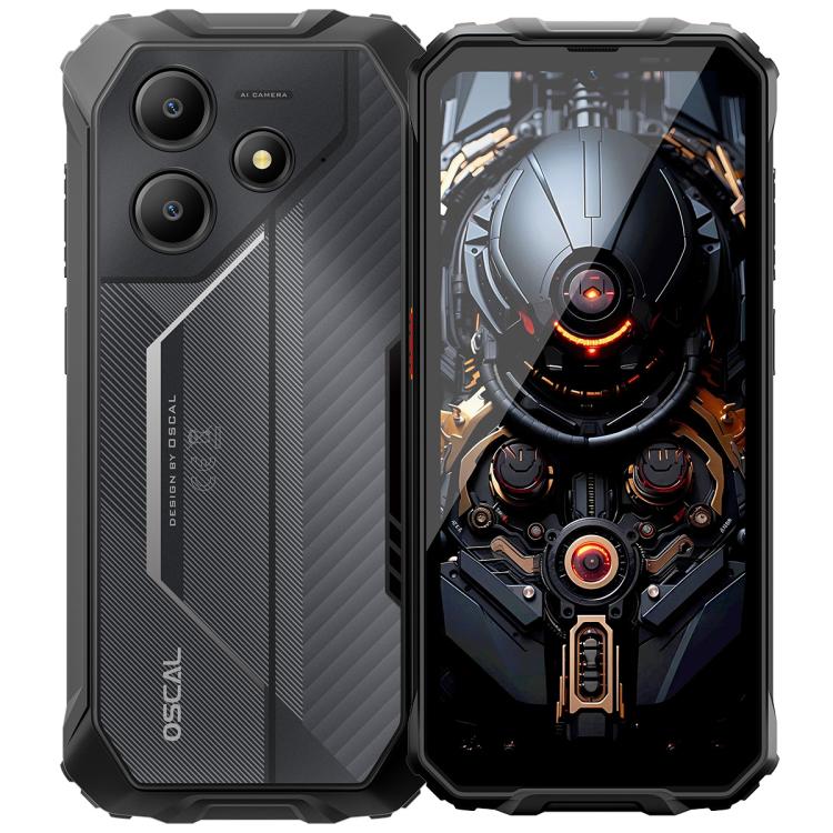 Blackview Oscal Marine 2, 4GB+64GB, 6.56 inch Android 15 Unisoc UMS9230E T615 Octa Core, Network: 4G, OTG, NFC (Black) - free shipping - PMC TechLife - Order now!
