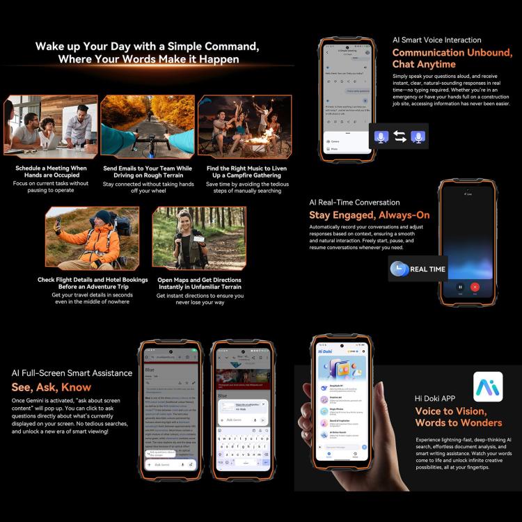 Blackview Oscal Pilot 3 5G Rugged Phone, 12GB+256GB, Night Vision Camera, 6.78 inch Android 15 MediaTek Dimensity 6300 Octa Core, Network: 5G, OTG, NFC (Black) - free shipping - PMC TechLife - Order now!