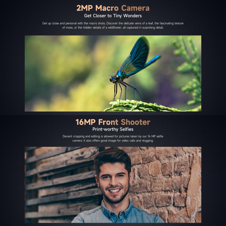 Ulefone Armor X16 Pro, 8GB+256GB, Night Vision, IP68/IP69K Rugged Phone, 6.56 inch Android 15 MediaTek Dimensity 6300 Octa Core, Network: 5G, NFC, OTG (Sand Dune) - free shipping - PMC TechLife - Order now!