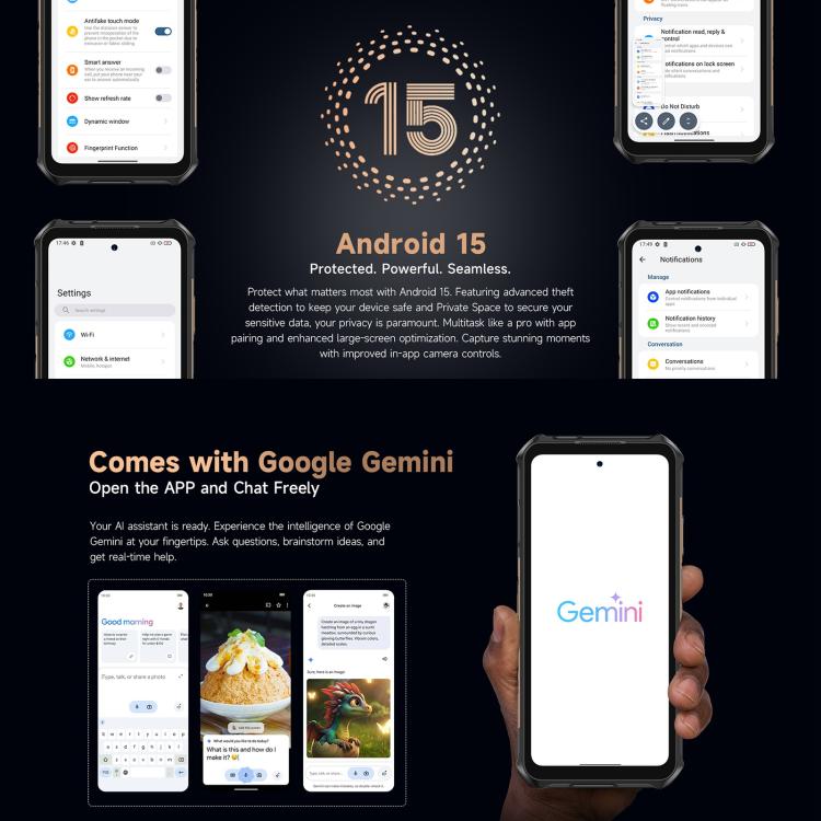 Ulefone Armor X16 Pro, 8GB+256GB, Night Vision, IP68/IP69K Rugged Phone, 6.56 inch Android 15 MediaTek Dimensity 6300 Octa Core, Network: 5G, NFC, OTG (Wasteland Shadow) - free shipping - PMC TechLife - Order now!