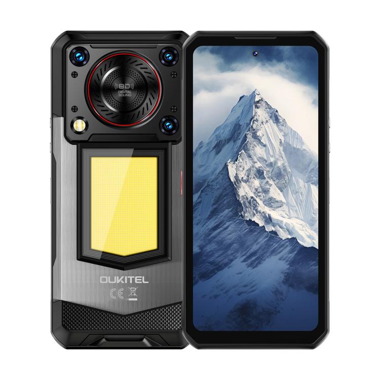 Oukitel WP56 Rugged Phone, 12GB+512GB, 108MP Camera, Fingerprint Identification, 6.8 inch Android 15 MTK Dimensity 7050 Octa Core, NFC, OTG, Network: 5G (Black) - free shipping - PMC TechLife - Order now!